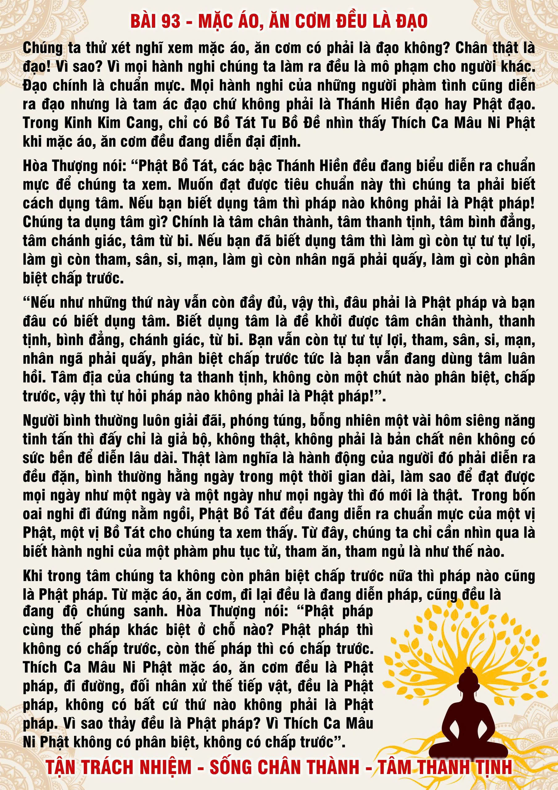 93 · PHTT - Mặc Áo Ăn Cơm Đều Là Đạo - 93